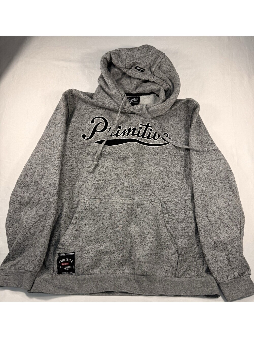 Primitive Gray/black  Hoodie Sweatshirt Sz Med  Sport Casual Cotton Blend